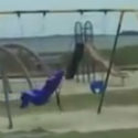 Dad Films Ghost On Play Ground?